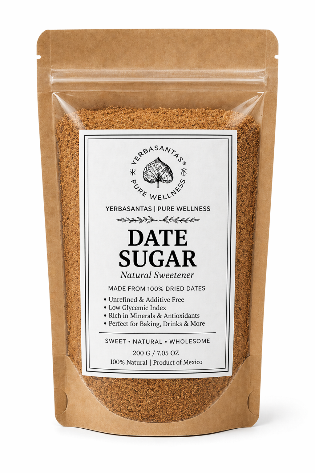 Date Sugar — Pure Whole Date Sweetener